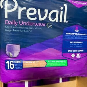 Prevail Per-Fit Women's Daily Underwear 16 Count XL 48-46”